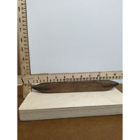 Vintage Wooden Weaving Shuttle Loom Tool 11.5-Inch Rustic Crafting Collectible