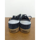 Adidas Mens Black Suede Sneakers With White Stripes & Gum Soles Size 10.5
