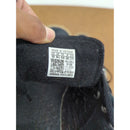 Adidas Mens Black Suede Sneakers With White Stripes & Gum Soles Size 10.5