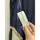 Roz & Ali Navy Sleeveless Dress With Multicolor Striped Skirt Size 4 Lightweight