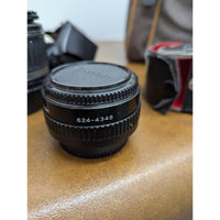 Vantage Brown & Tan Duffle Bag With Camera Lenses, Film, Gear