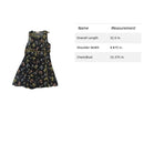 Loft Black Floral Sleeveless A-Line Dress Size 10