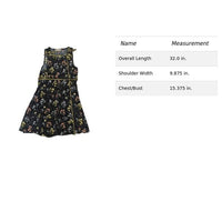 Loft Black Floral Sleeveless A-Line Dress Size 10