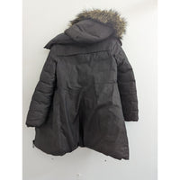Soya & Kyo Womens Black Winter Coat With Faux Fur Hood