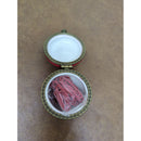 The Apple Award Red Ceramic Trinket Box With Paper Clips & Original Box