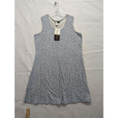 Blue Floral Sleeveless Dress With Scoop Neckline By Dress.com Size Large 60% Cotton 40% Polyester Made In Honduras