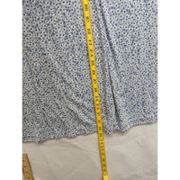 Blue Floral Sleeveless Dress With Scoop Neckline By Dress.com Size Large 60% Cotton 40% Polyester Made In Honduras