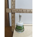Danbury Mint Collectible Porcelain Bell With Scenic Watermill Design & Gold Accents