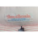 Vintage House Of Haten Blue & White Embroidered Flower Doll With Yellow Yarn Hai