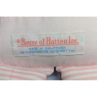 Vintage House Of Haten Blue & White Embroidered Flower Doll With Yellow Yarn Hai