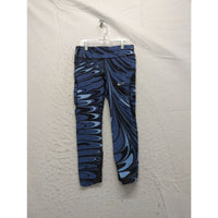 Nike Womens Blue Patterned Dri-Fit Leggings Size S Athletic Stretch Fabric