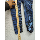 Nike Womens Blue Patterned Dri-Fit Leggings Size S Athletic Stretch Fabric