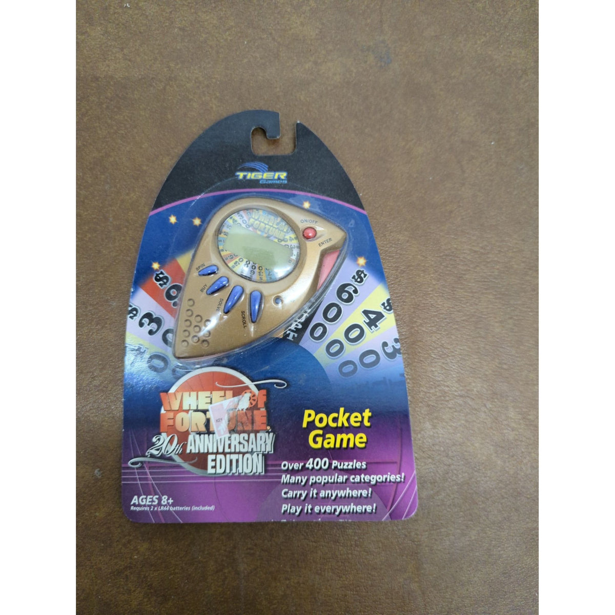 Wheel Of Fortune 20th Anniversary Edition Pocket Game Tiger Games Ages 8+ New