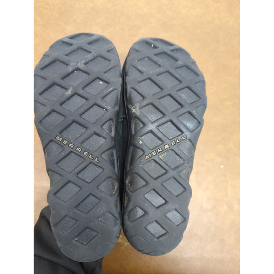 Merrell Jungle Moc Kids Slip-On Shoes Black Suede US 3.5M Rubber Sole Casual Comfort Durable Pre-Owned
