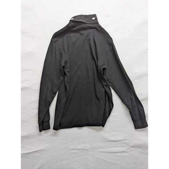 Woolrich Womens Black Turtleneck Long Sleeve Shirt Cotton Blend Size S