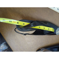 Anne Klein Black Slingback Heels With Embellished Toes Size 8 Patent Leather Pointed Toe 3-Inch Heel