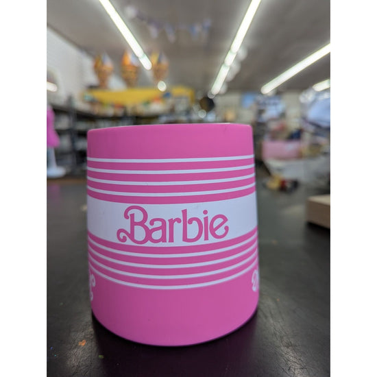 Barbie Pink Ceramic Mug With "B" Handle 2024 Mattel Stoneware 16 Oz