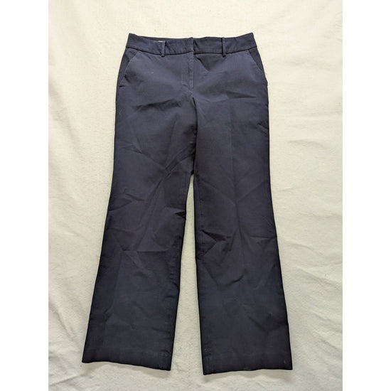 Talbots Womens Navy Newport Curvy Pants Size 12