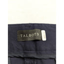 Talbots Womens Navy Newport Curvy Pants Size 12