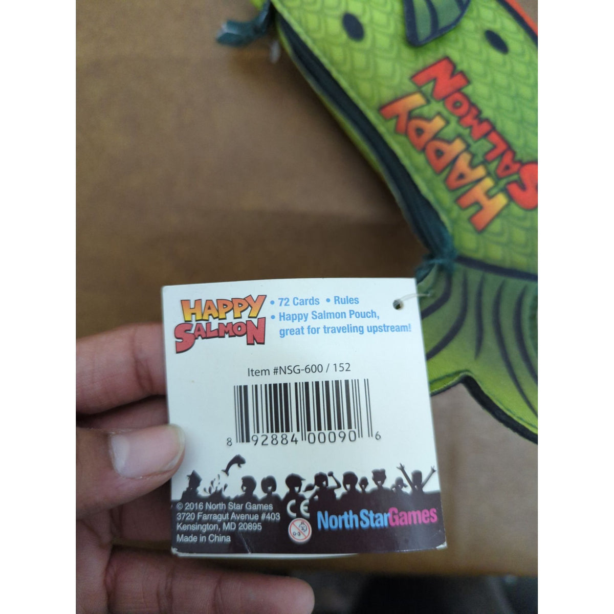 Happy Salmon Card Game In Fish-Shaped Pouch By North Star Games