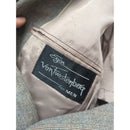 Egon Von Furstenberg Mens Brown Herringbone Wool Blazer Jacket 2-Button Classic Fit Size 42R