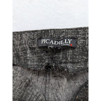 Picadilly Womens Grey Textured Pants