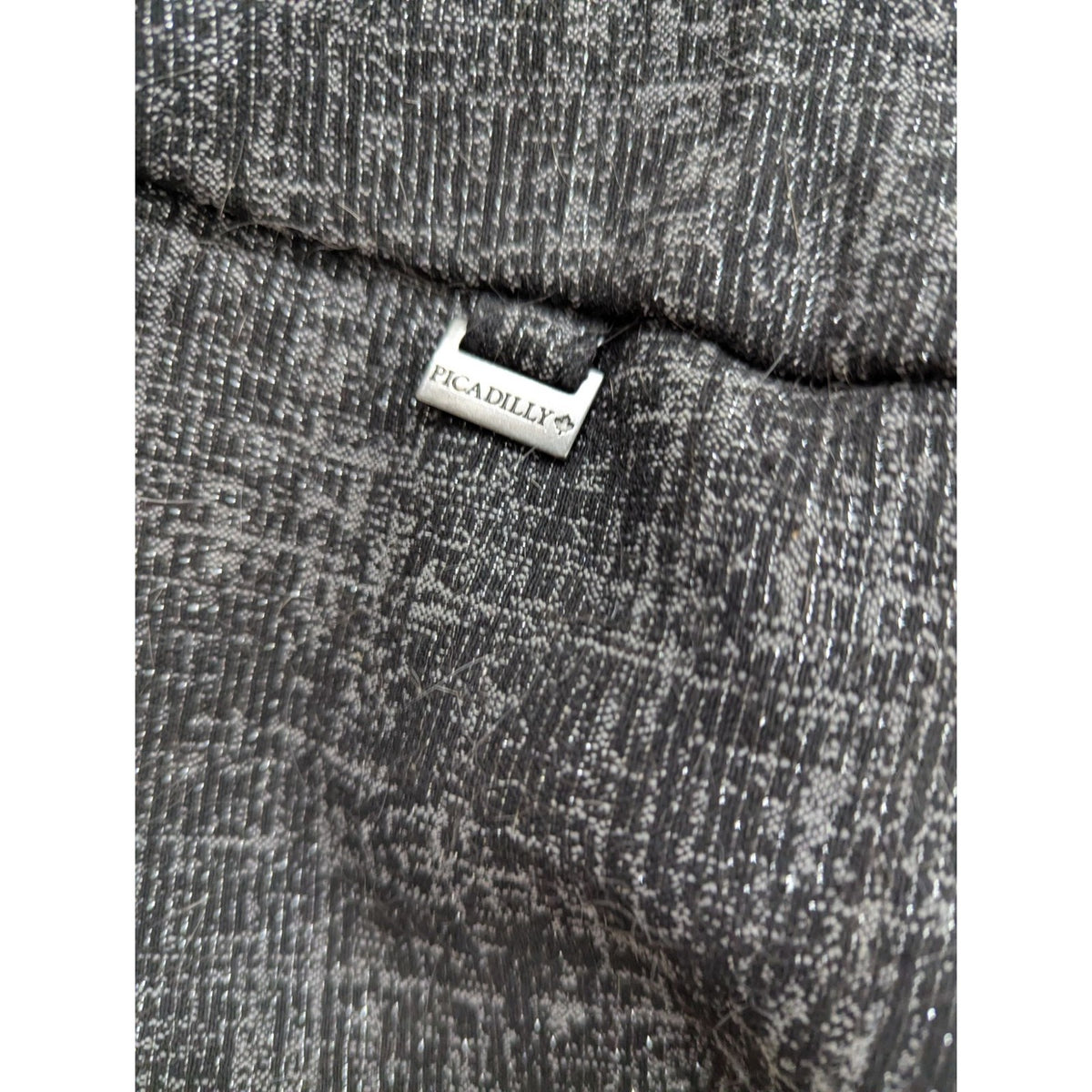 Picadilly Womens Grey Textured Pants