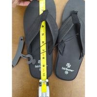 Sol Borne Mens Black Flip Flops Size M All-Man Made Materials