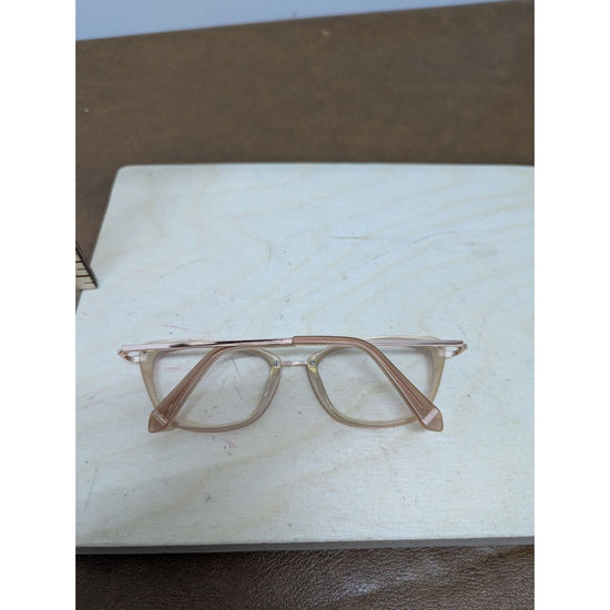 Vintage Rose Gold Transparent Cat Eye Eyeglasses Frame
