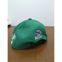 Fox Sports Detroit Green & White Snapback Hat With Embroidered Logo Adjustable Unisex