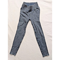 Harmony & Balance Womens Ribbed Blue Leggings S