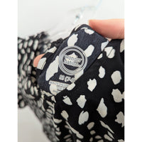 Wonder Nation Girls Black & White Polka Dot Dress M (7-8)