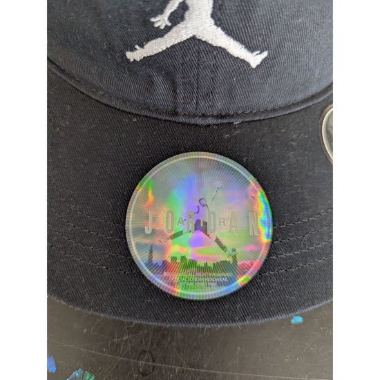 Jordan Youth Black Baseball Cap With Jumpman Logo Adjustable Strapback 100% Cott