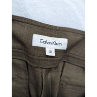 Calvin Klein Womens Brown Dress Pants Size 10 Office Workwear