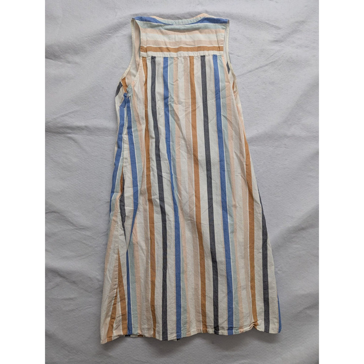 Striped Sleeveless Button-Front Dress By A New Day Size M