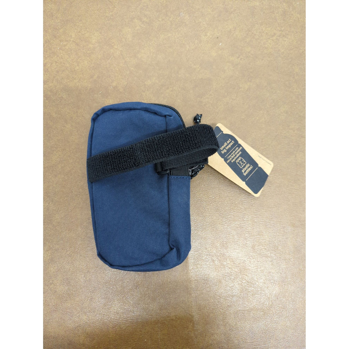 Wallace H. Coulter Biomedical Engineering Navy Blue Recycled Content Zippered Pouch 7"x4" With Strap