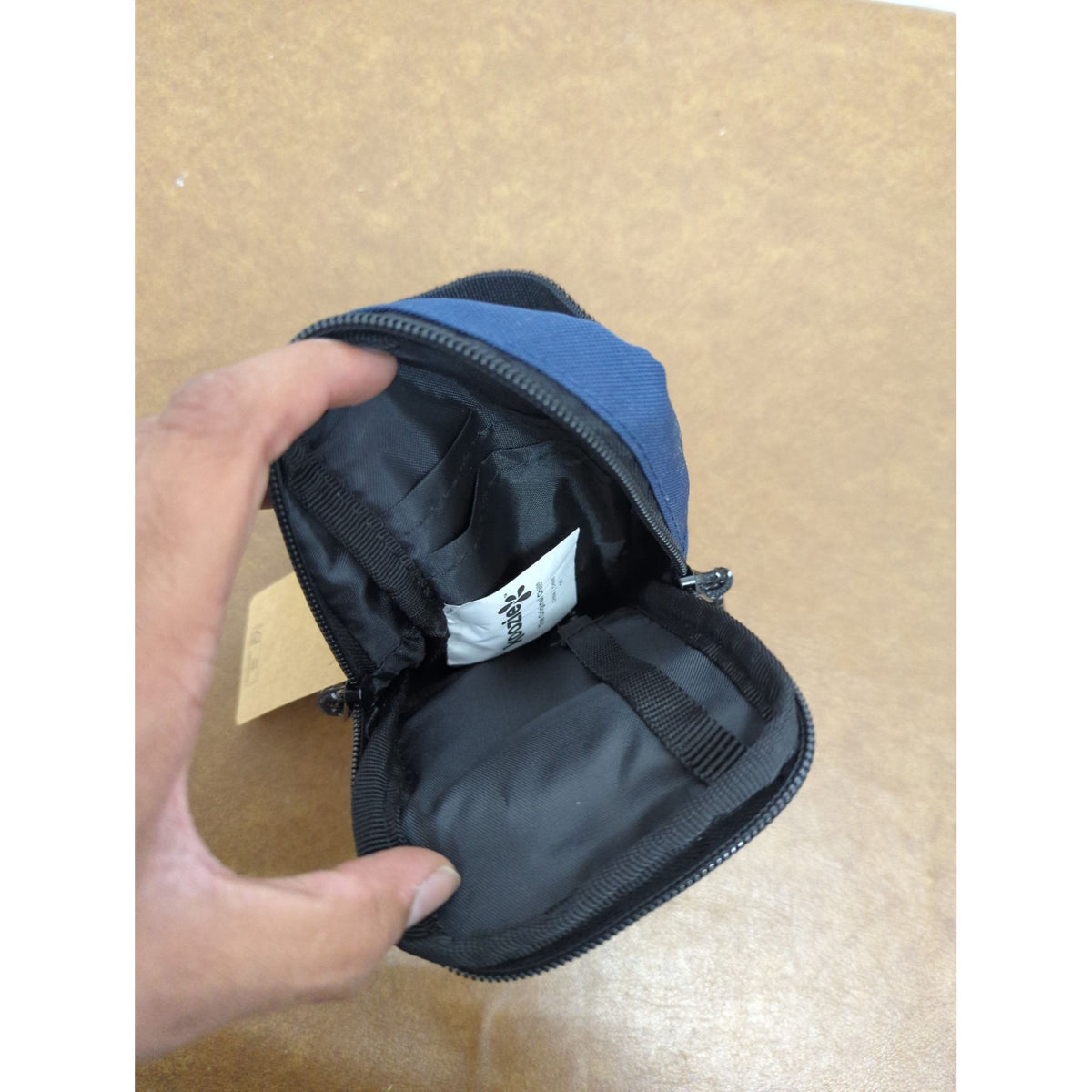 Wallace H. Coulter Biomedical Engineering Navy Blue Recycled Content Zippered Pouch 7"x4" With Strap