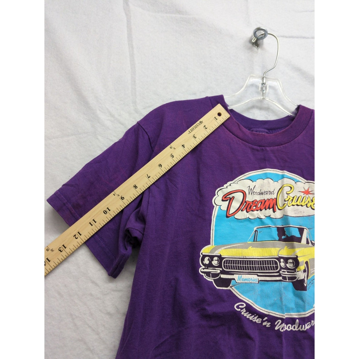Woodward Dream Cruise 2000 Purple Graphic T-Shirt Fruit Of The Loom M 50/50 Cott