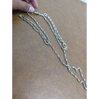 Silver Cable Link Chain Necklace With Secure Clasp - Unisex Jewelry 20 Inches Long