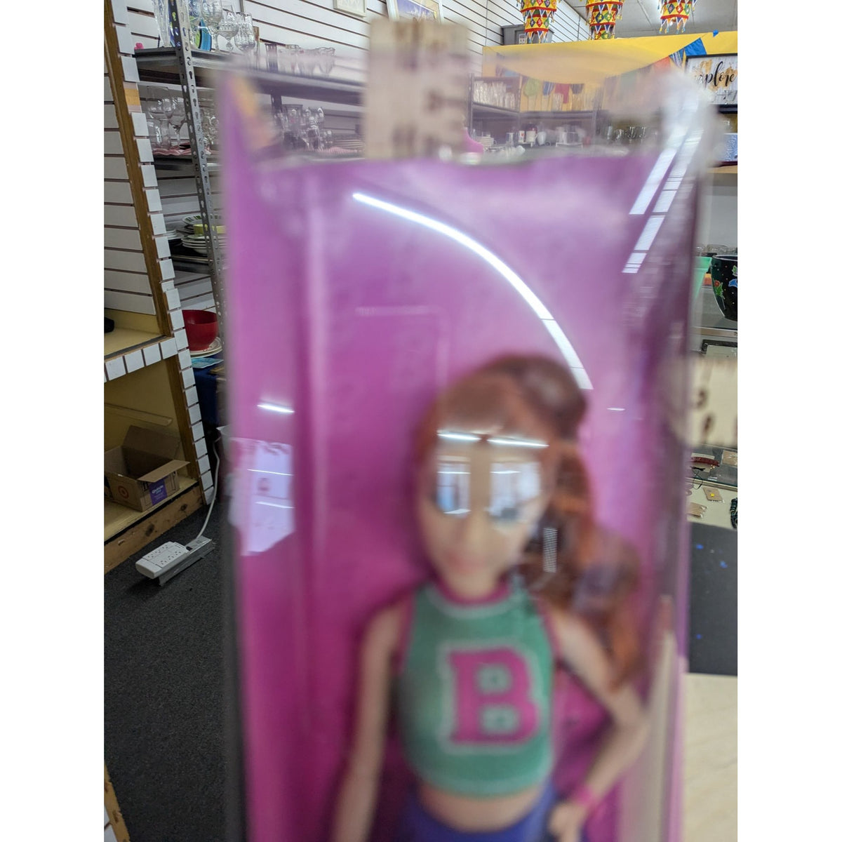 Barbie Doll With Red Hair In Blue Skirt & Green Top Certified Recycled Packaging Ages 3+