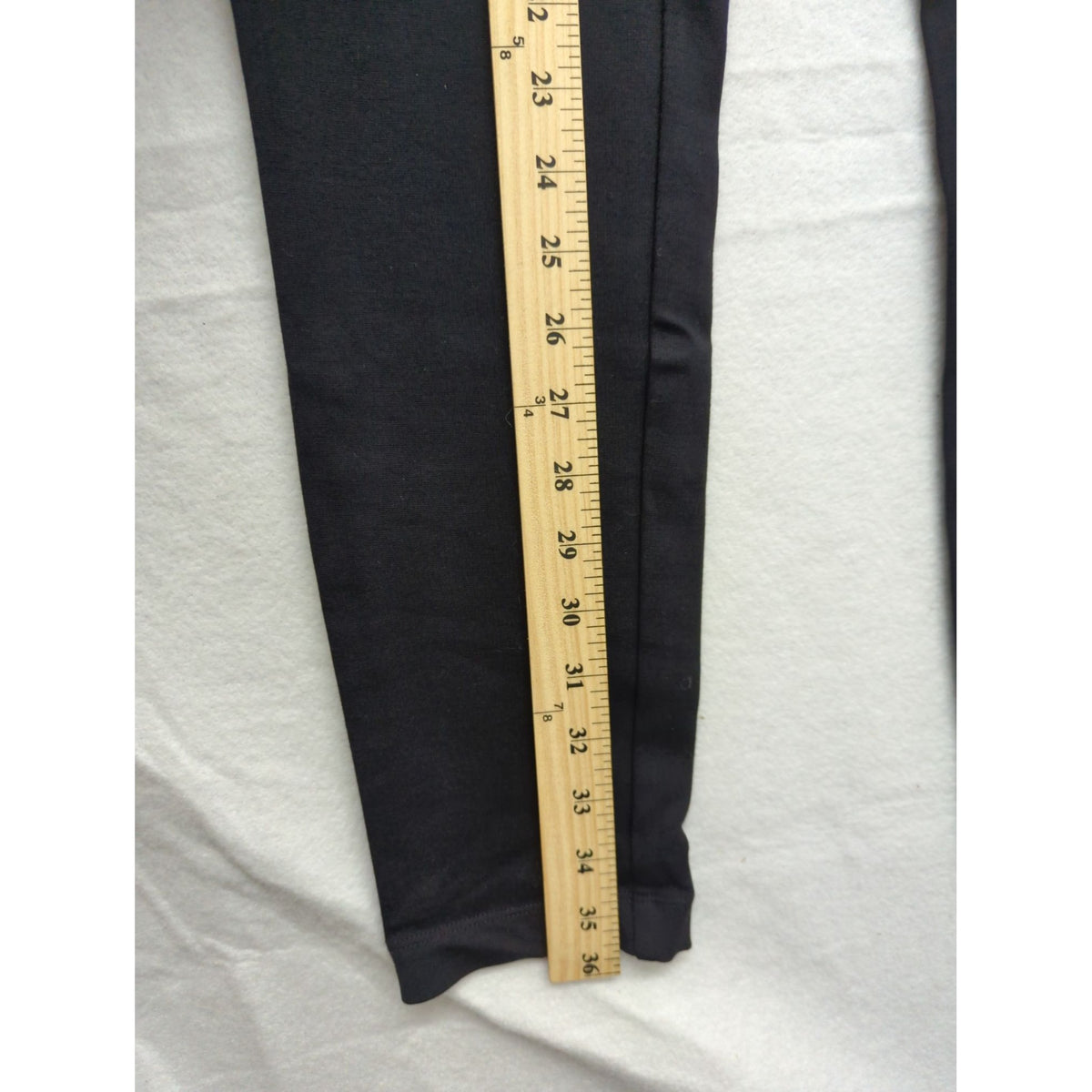 Ann Taylor Factory Womens Black High-Waisted Pants With Gold Button Detail Size M