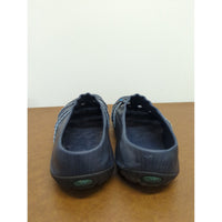 Unique Blue & Gray Slip-On Rubber Clogs With Decorative Rope & Turquoise Accents Size 10 Lightweight & Comfortable Design