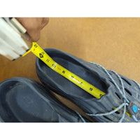 Unique Blue & Gray Slip-On Rubber Clogs With Decorative Rope & Turquoise Accents Size 10 Lightweight & Comfortable Design