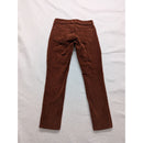 Lucky Brand Womens Rust Brown Corduroy Skinny Pants Size 26