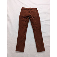 Lucky Brand Womens Rust Brown Corduroy Skinny Pants Size 26