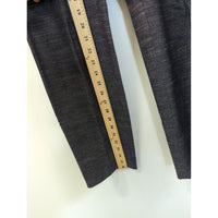 Ann Taylor Loft Womens Straight-Leg Gray Pants 34" Waist 24" Inseam