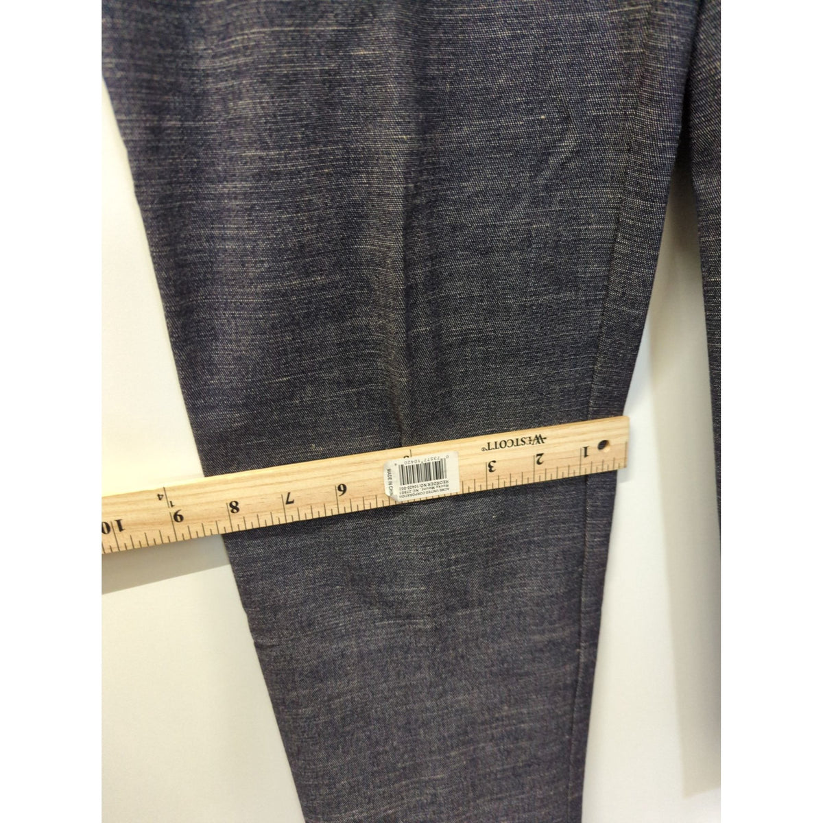 Ann Taylor Loft Womens Straight-Leg Gray Pants 34" Waist 24" Inseam