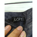 Ann Taylor Loft Womens Straight-Leg Gray Pants 34" Waist 24" Inseam