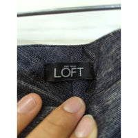 Ann Taylor Loft Womens Straight-Leg Gray Pants 34" Waist 24" Inseam