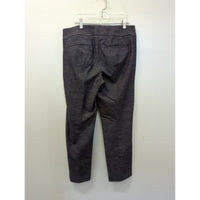 Ann Taylor Loft Womens Straight-Leg Gray Pants 34" Waist 24" Inseam